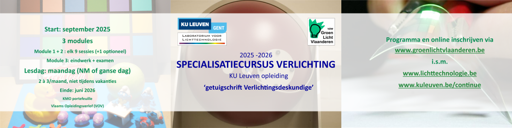 Specialisatiecursus Verlichting 2025-2026